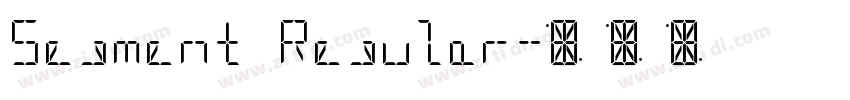 Segment Regular字体转换